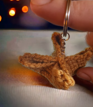 Crab Rangoon keychain